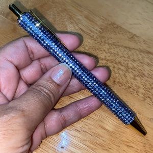 Blue & Gold Sparkle Writing Pen